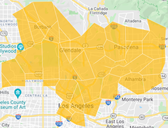 service areas map